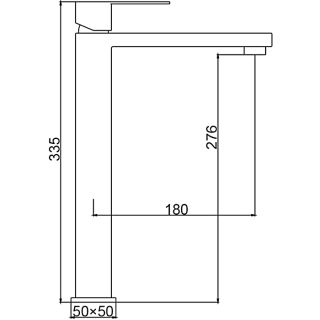 Смеситель для раковины Frap F10804-2 Сатин